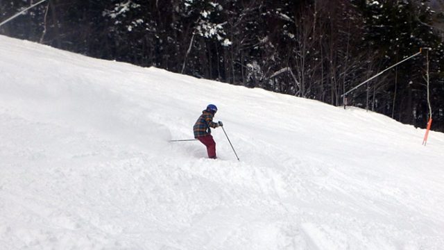 Sunday River's American Express with soft moguls