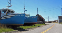 We pedaled this same road and saw these same boats, but the blue sky was nowhere to be seen on our visit. (Yarmouthonline photo)